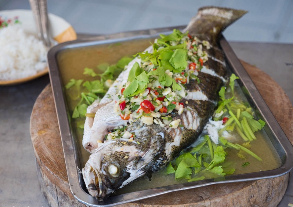 Thai-style steamed fish